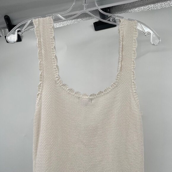 Wild Fable Womens Tight Knit Sweater Dress Sleeveless Cream Size Medium - Picture 6 of 9
